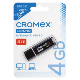 Карта памяти 4Gb CROMEX 'Standard' USB 2.0, черная