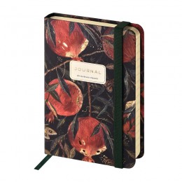 Блокнот А6 100л линия 'Флора. Гранаты' Bruno Visconti, на резинке