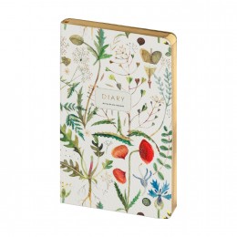 Ежедневник А5 128л 'Луговые травы' Bruno Visconti, кожзам, золотой срез