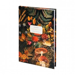 Блокнот А5 80л клетка 'Flora. Грибная феерия' АЛЬТ, тв.обложка, сшивка