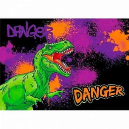 Клеенка для труда 30*50см 'Danger Dino' КОКОС, ПВХ, 120мкм