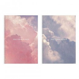 Тетрадь А4 96л клетка, гребень, 'Мечта' HATBER, ламинация софт-тач