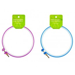 Пяльцы пластик HOBBY TIME, 16см, 1 шт, 2 цвета