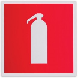 Знак пожарной безопасности 'Огнетушитель', 200х200 мм, самоклейка, фотолюминесцентный/610579