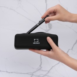 Пенал-косметичка 18*6*6см 'Черный' МАЛЕВИЧЪ, силикон, прямоугольный Пенал-косметичка 18*6*6см 'Черный' МАЛЕВИЧЪ, силикон, прямоугольный