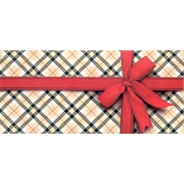 Конверт для денег без надписи, красный бант, ФДА-card