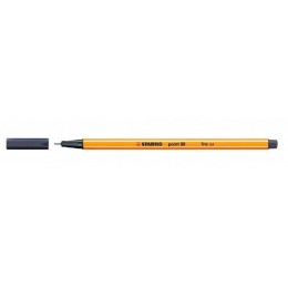 Ручка капиллярная 0,4мм сине-серая STABILO 'Point'
