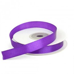 Лента декоративная тёмно-сиреневая, 1,2см*22,85м, атласная
