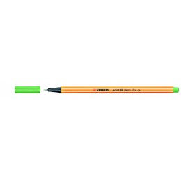 Ручка капиллярная 0,4мм неоновая зеленая STABILO 'Point'
