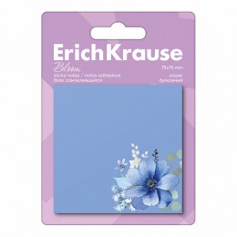 Блок клейкий 75*75мм 50л синий ERICH KRAUSE 'Pastel Bloom'