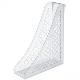 Лоток вертикальный прозрачный BRAUBERG ECO, 265х100х285мм, сетчатый 