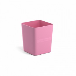 Стакан для канцелярских принадлежностей ERICH KRAUSE 'Base, Pastel' пластиковый, розовый
