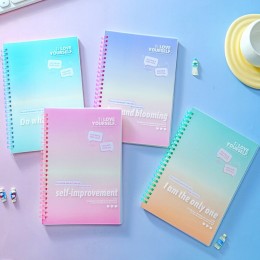 Блокнот А5 70л, гребень, линия 'I love yoursel' DEPAI, ассорти