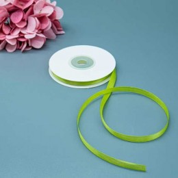 Лента декоративная оливковая, 0,6см*22,85м атласная