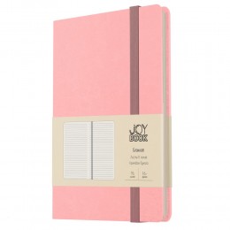 Бизнес-блокнот А6- 96л линия 'Joy Book. Персиковый пух' ЭКСМО, иск.кожа, на резинке
