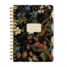 Записная книжка А5 120л 'Art Journal. Лесные ягоды' Bruno Viscon, с разделителями, гребень
