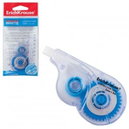 Корректор-лента 5мм*8м ERICH KRAUSE 'Techno White', в блистере/уценка2