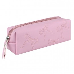 Пенал-косметичка 19,5*5,5*6см 'Бантики', искусственная кожа, ФЕНИКС+
