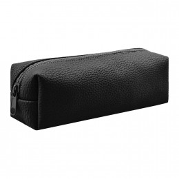 Пенал-косметичка 20*6*5,5см 'Черный', искусственная кожа, ФЕНИКС+