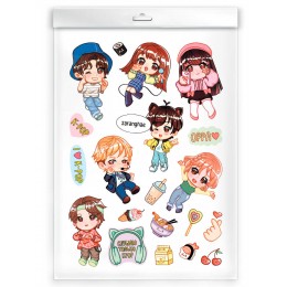 Наклейки 'Стикеры для фанатов. K-pop' 14,8*21см, бумажные, ФЕНИКС+