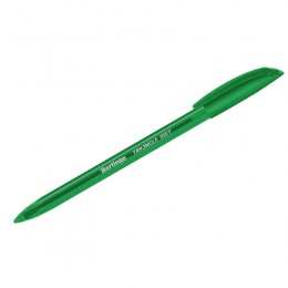 Ручка шариковая 0,7мм зеленая BERLINGO 'Triangle 100T', трехгран., игольчатый стержень