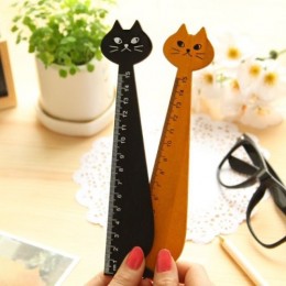 Линейка 15см дерево 'Кот'