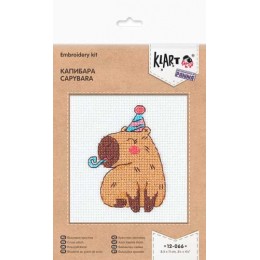 Набор для творчества 'Капибара', вышивка, 8,5*11см, Klart