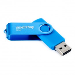 Карта памяти 8Gb Smart Buy 'Twist' USB 2.0, Flash Drive, синяя