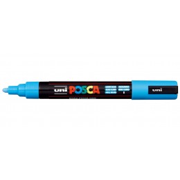 Маркер-краска голубой 1,8-2,5мм UNI POSCA PC-5M, пулевидный наконечник (номер цвета 8)