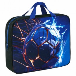 Папка с ручками А4 BRAUBERG 'Score goal', на молнии, 1 отделение, полиэстер, 80мм