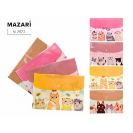Папка-конверт на кнопке А4 'Catday', MAZARI
