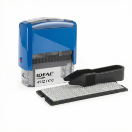 4912/DB TYPO P2 IDEAL Штамп самонаборный 4 строчный 47х18мм.синий, 1касса, Trodat