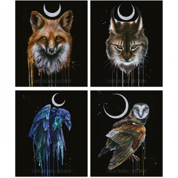 Тетрадь 48л А5 клетка 'Lunar dark Animals' ПОЛИНОМ 