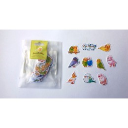 Набор наклеек 'Птички', 70шт, внутри 10 видов