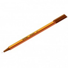 Ручка капиллярная 0,4мм коричневая BERLINGO 'Rapido', трехгранная