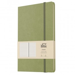 Бизнес-блокнот А5 96л линия 'Joy Book. Чай матча' ЭКСМО, иск.кожа, на резинке