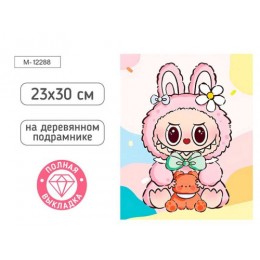 Алмазная мозаика 'Зубастик' 23*30см, полная выкладка, холст, подрамник, MAZARI 