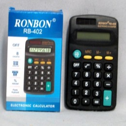 Калькулятор 8 разрядов карманный RONBON RB-402 черный, 114*65мм
