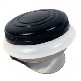 Масленка пластиковая одинарная с крышкой, диаметр 4,5 см, КОКОС