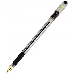 Ручка шариковая 0,7мм черная MunHwa 'MC Gold', грип