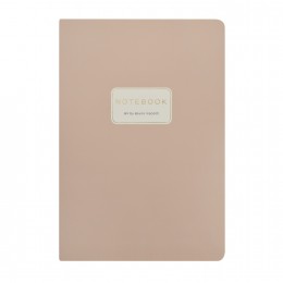 Тетрадь 40л А5 клетка 'Monocolor. Миндальный' Bruno Visconti