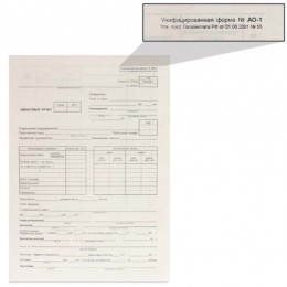 Бланк 'Авансовый отчет' 100шт 195*270мм