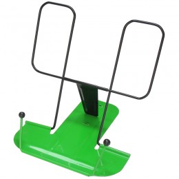 Подставка для книг, металл, зеленая, с упором GLOBUS