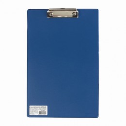 Папка-планшет с прижимом А4 картон/ПВХ синий BRAUBERG 'Comfort', (230*350мм)
