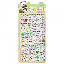 Наклейки 'Панда 3' 10*21см, зефирные, Гранит