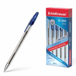 Ручка гелевая 0,5мм черная ERICH KRAUSE 'R-301 Gel Stick Classic'