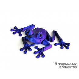 Игрушка-антистресс 3D 'Лягушка', 9см, подвижная, пластик, ассорти