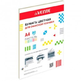 Бумага А4 80г/м2 50л deVENTE пастель (5 цветов)