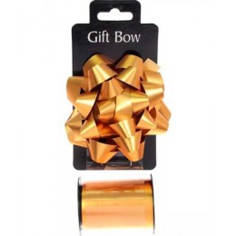 Набор для декора и подарков 'Романс' золото, бант 10см, лента 1,6см(10м), Восток-Сервис