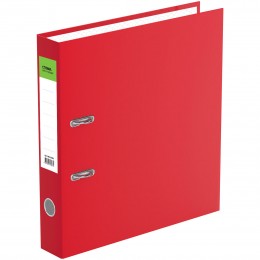 Папка-регистратор 5см красная СТАММ 'Офис', бумвинил